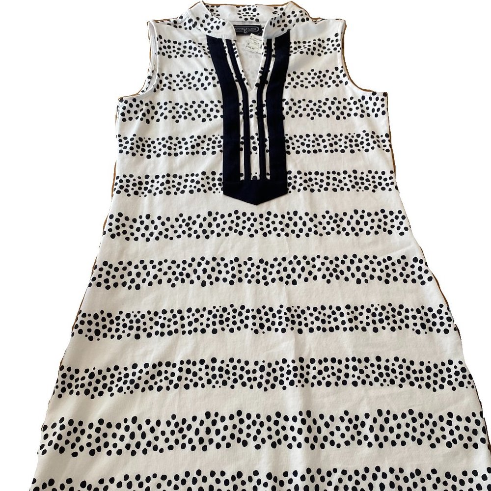 Small NEW WITH TAGS Duffield Lane Navy Dot Dress